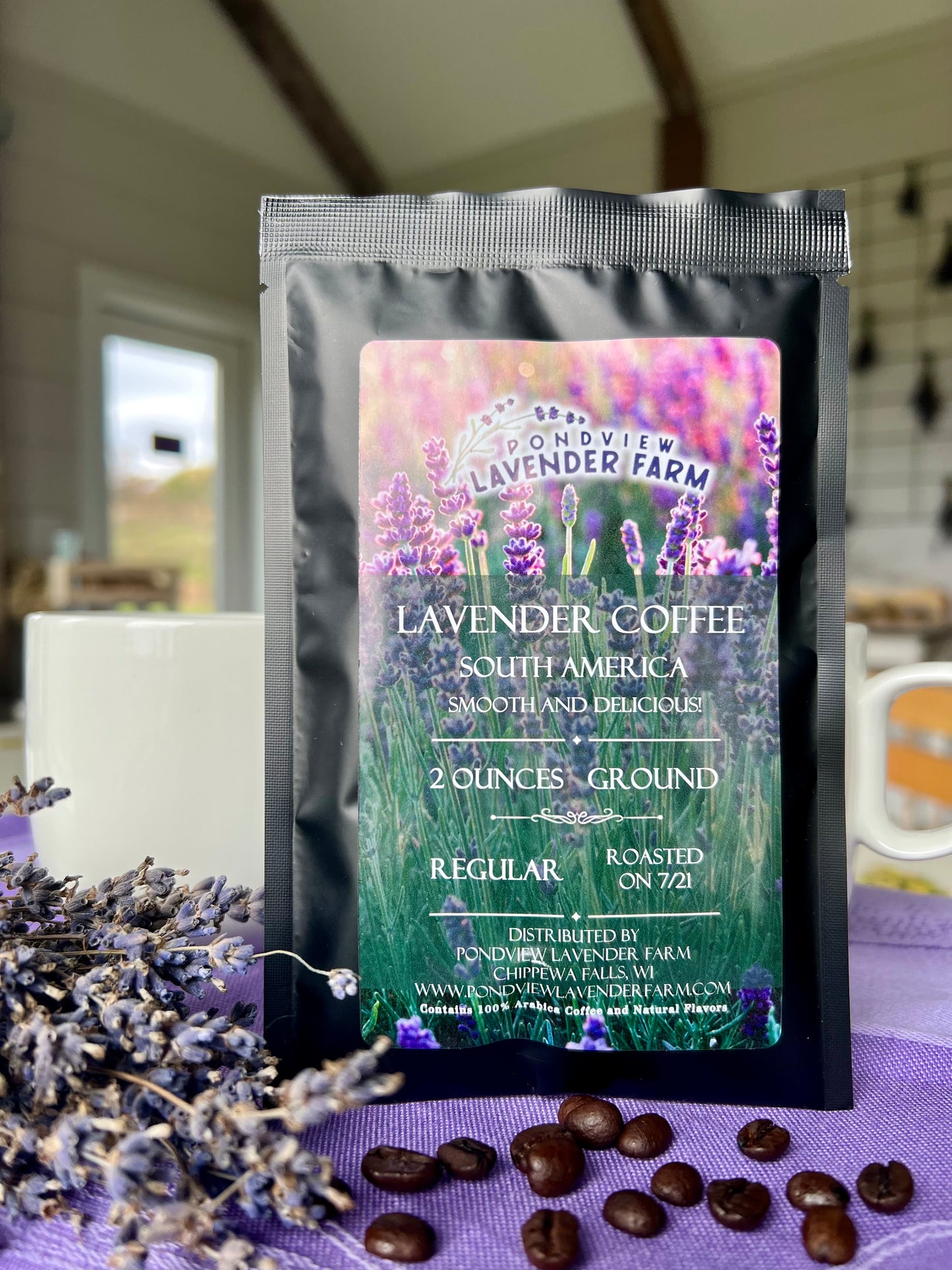 2oz Ground Lavender Coffee